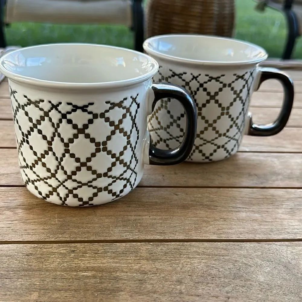 Stoneware Chunky Drinking Mugs (2)